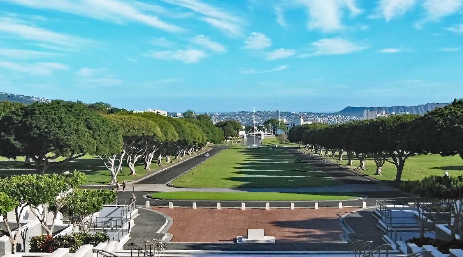 Punchbowl, the National Memorial Cemetery of the Pacific, one of the most visited attractions in Hawaii